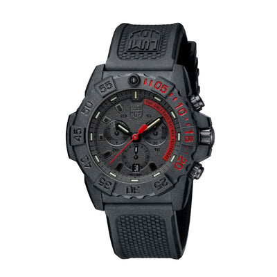 Navy SEAL Chronograph, 45MM - Black/Red Dial