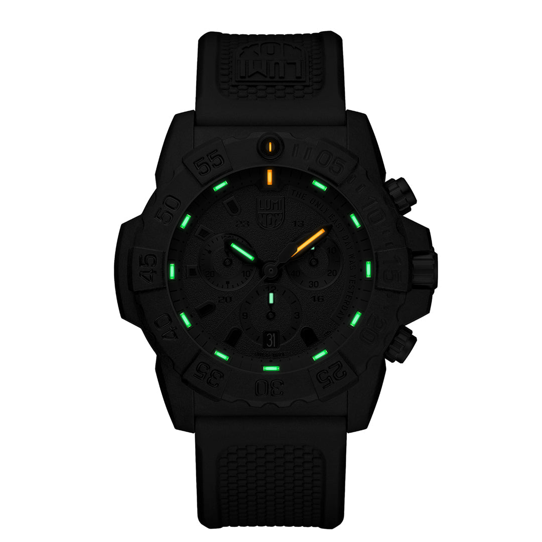Navy SEAL Chronograph, 45MM - Black/Red Dial