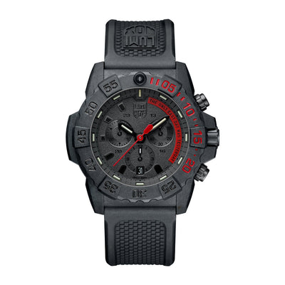 Navy SEAL Chronograph, 45MM - Black/Red Dial