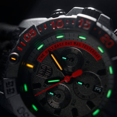 Navy SEAL Chronograph, 45MM - Black/Red Dial
