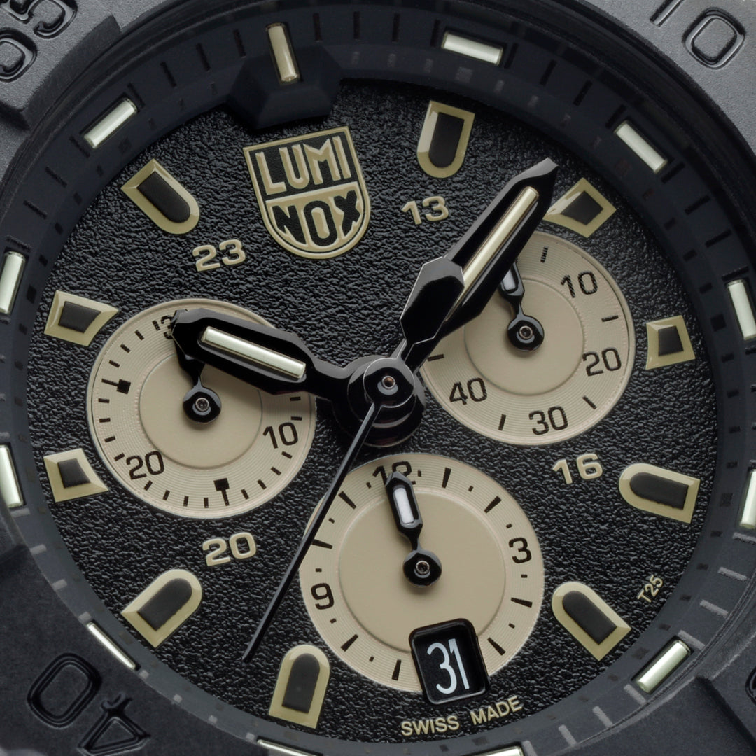 Navy SEAL Chronograph, 45MM - Black/Sand Dial