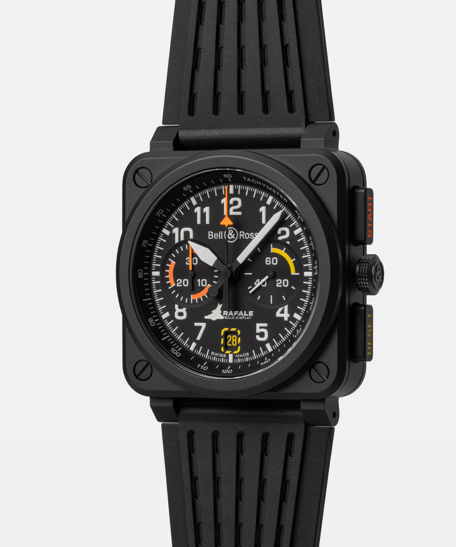 Bell & Ross BR 03 Chrono Rafale Solo Display Limited Edition Automatic BR0394-RSD-CE/SRB (Black Dial / 42mm)