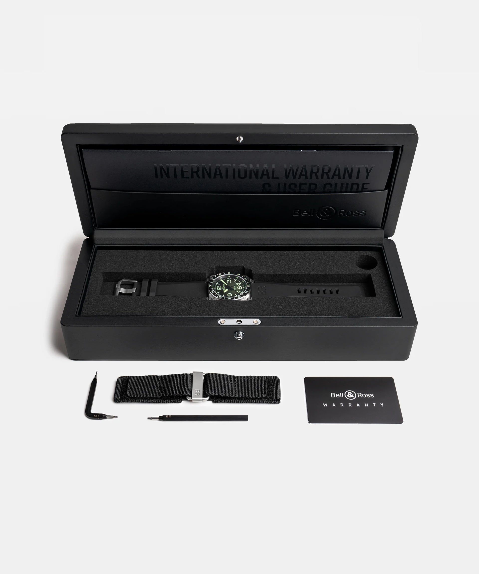 Bell & Ross BR 03 GMT Green Lum Limited Edition Automatic BR0393-GN-ST/SRB (Green Dial / 42mm)