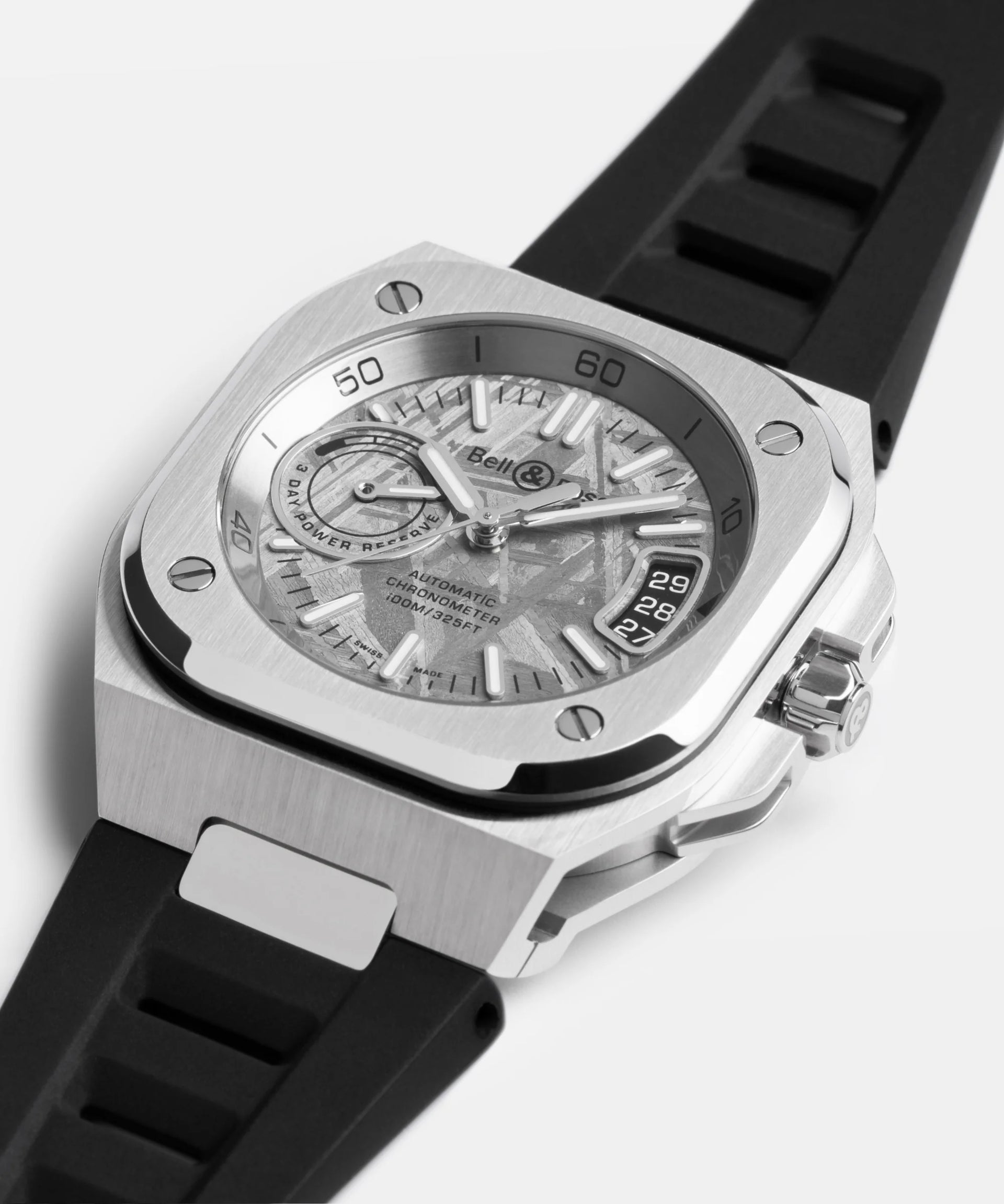 Bell & Ross BR-X5 Meteorite Automatic BRX5R-MTR-ST (Silver Meteorite Dial / 41mm)