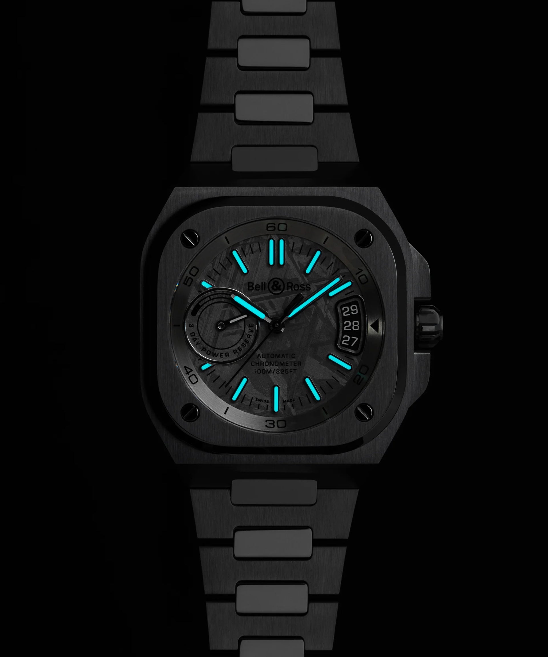 Bell & Ross BR-X5 Meteorite Automatic BRX5R-MTR-ST (Silver Meteorite Dial / 41mm)