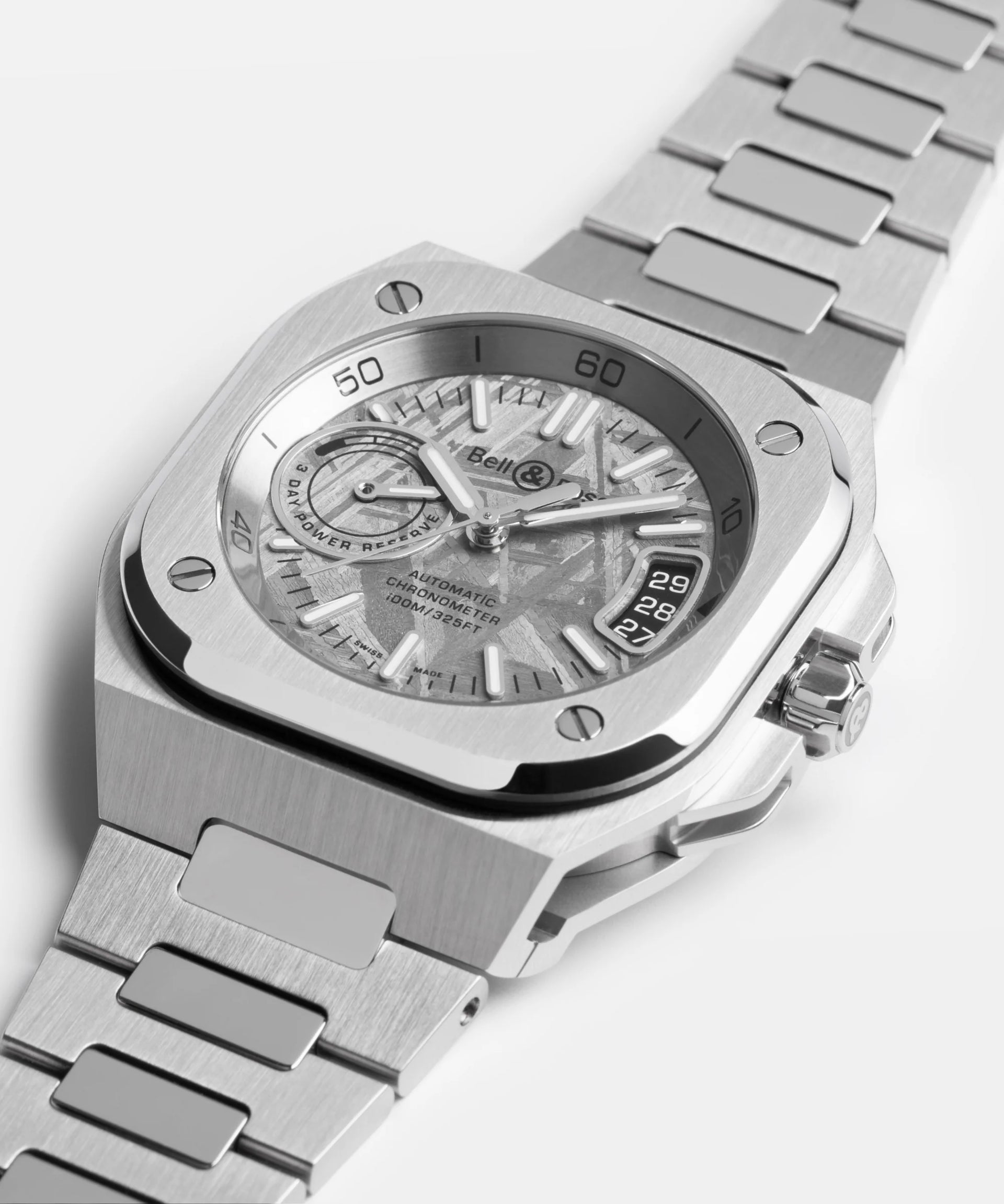 Bell & Ross BR-X5 Meteorite Automatic BRX5R-MTR-ST (Silver Meteorite Dial / 41mm)