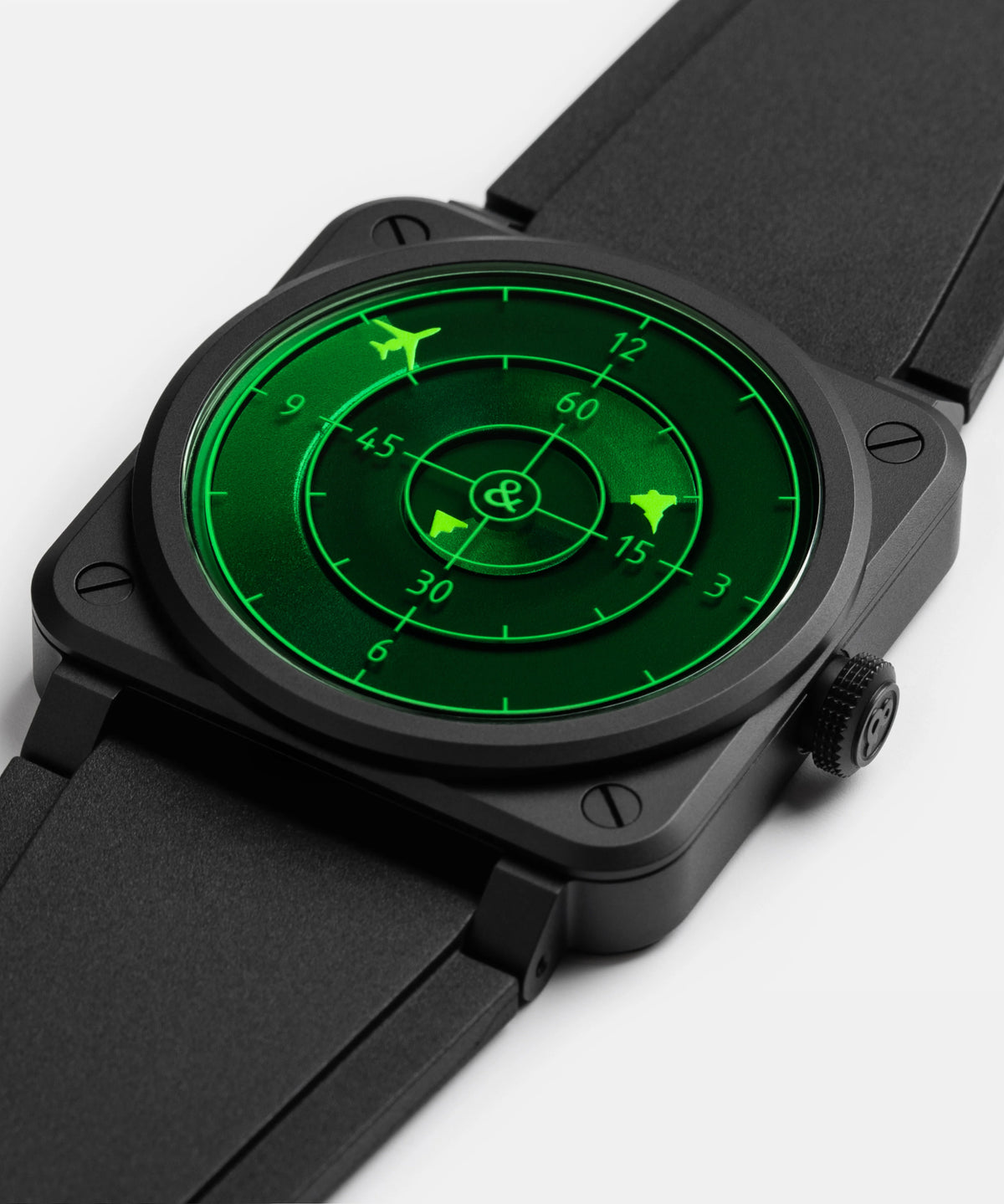 Bell & Ross BR 03 Green Radar Ceramic Limited Edition Automatic BR03A-GRDR-CE/SRB (Green Dial / 41mm)