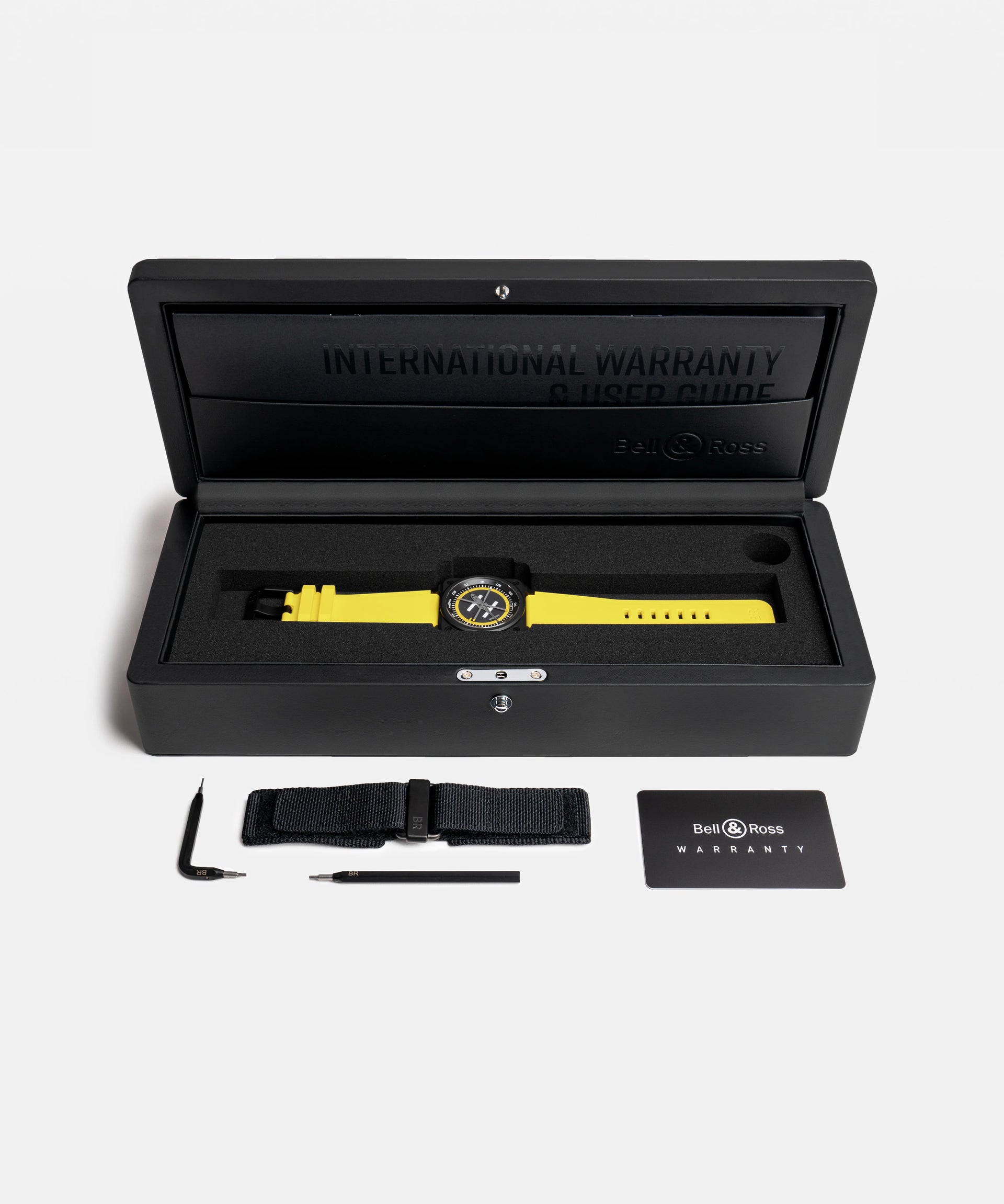 Bell & Ross BR 03 Helipad Limited Edition Automatic BR03A-HE-CE/SRB (Black Dial / 41mm)