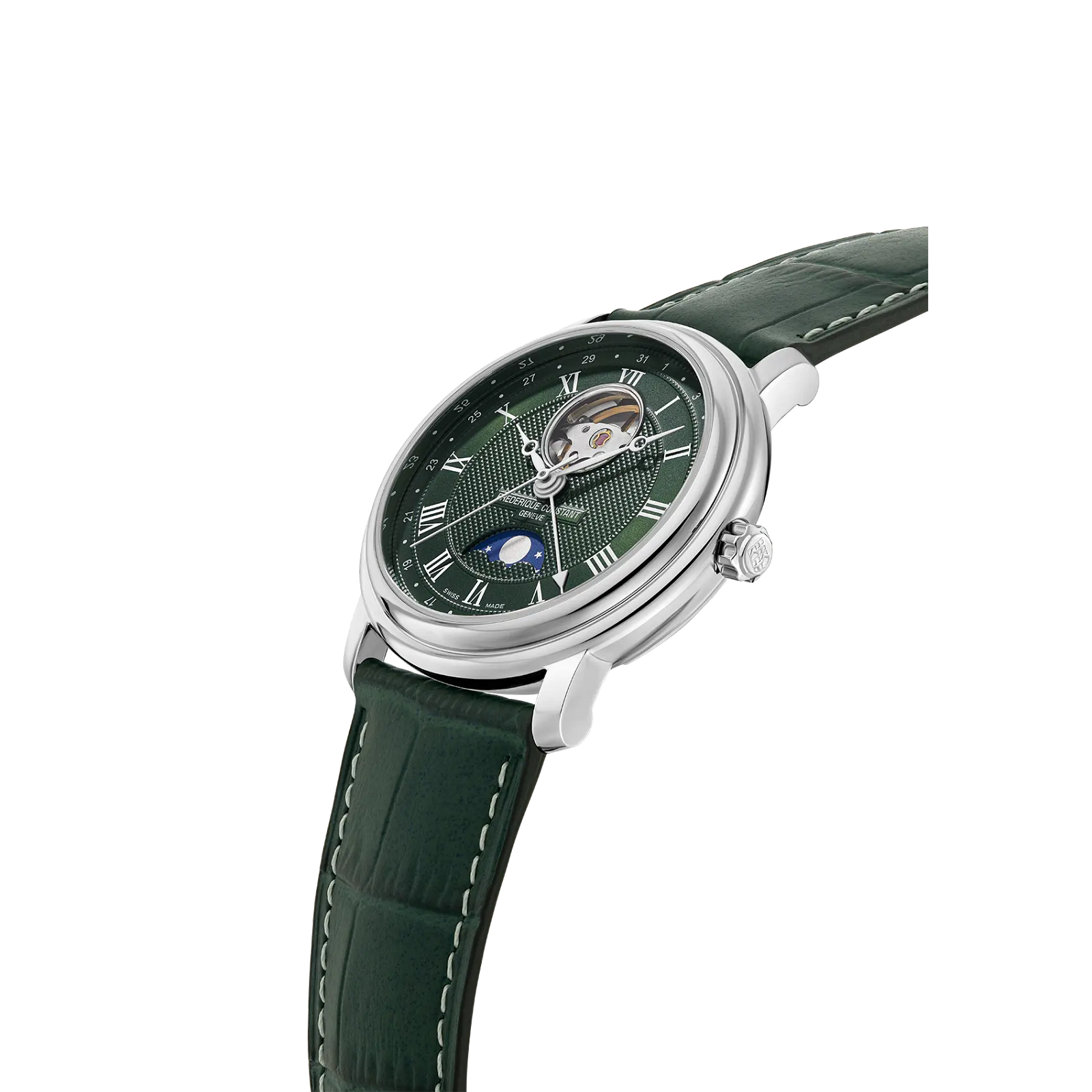 Frederique Constant Classics Heart Beat Moonphase Date Automatic (Green Dial / 40mm)