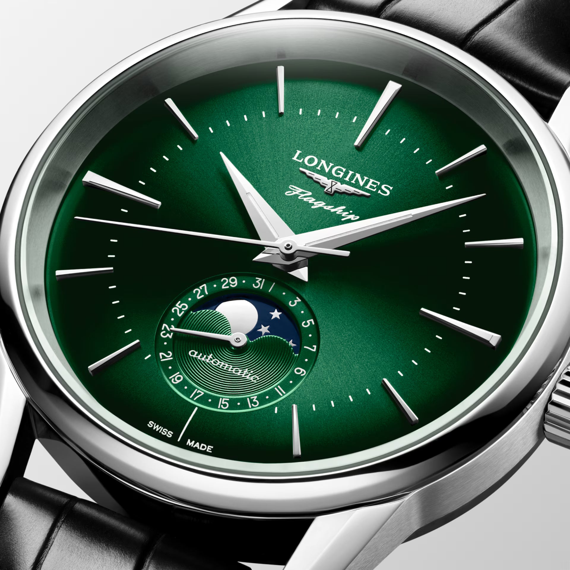 Longines Flagship Heritage Moonphase Automatic (Green Dial / 38.5mm)