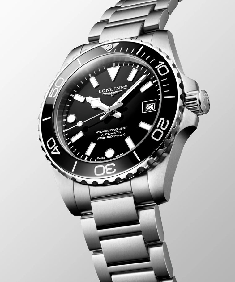 Longines HydroConquest Automatic (Black Dial / 39mm)