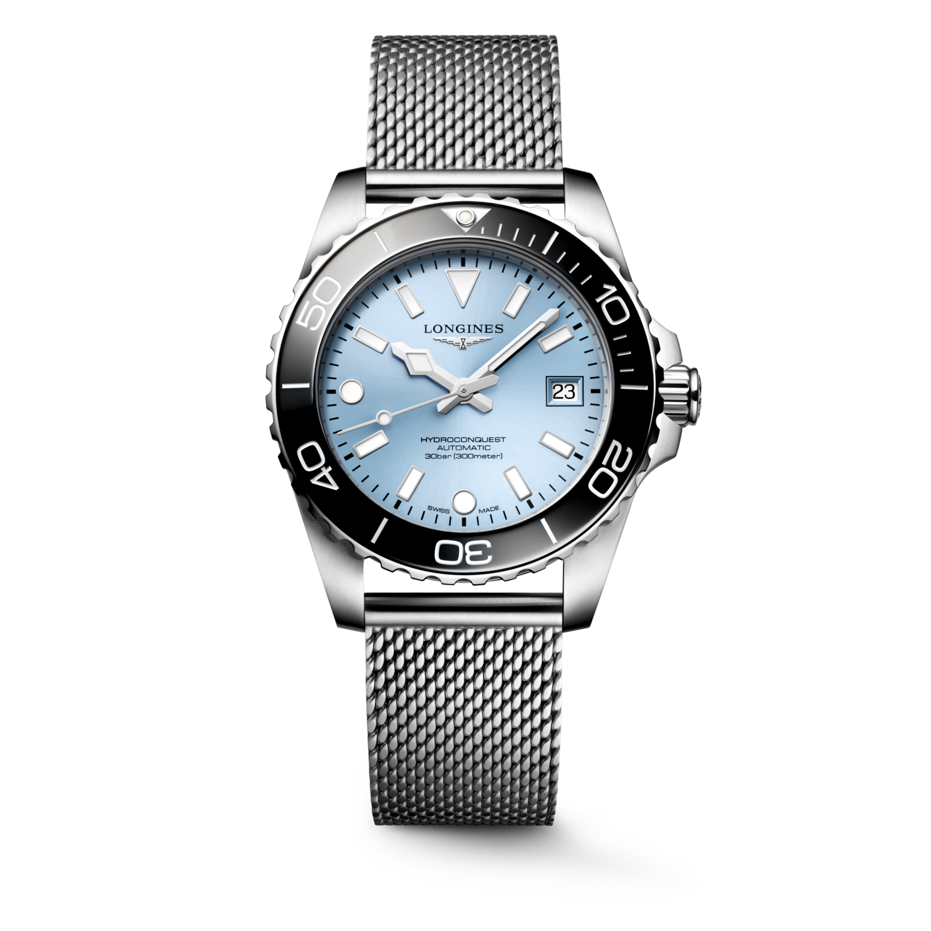 Longines HydroConquest Automatic (Ice Blue Dial / 39mm) – Hemsleys Longines HydroConquest Automatic (Ice Blue Dial / 39mm) – Hemsleys