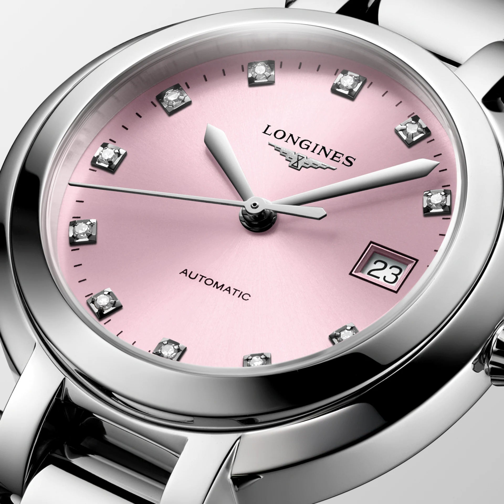 Longines Primaluna Automatic (Pink Dial / 30mm)