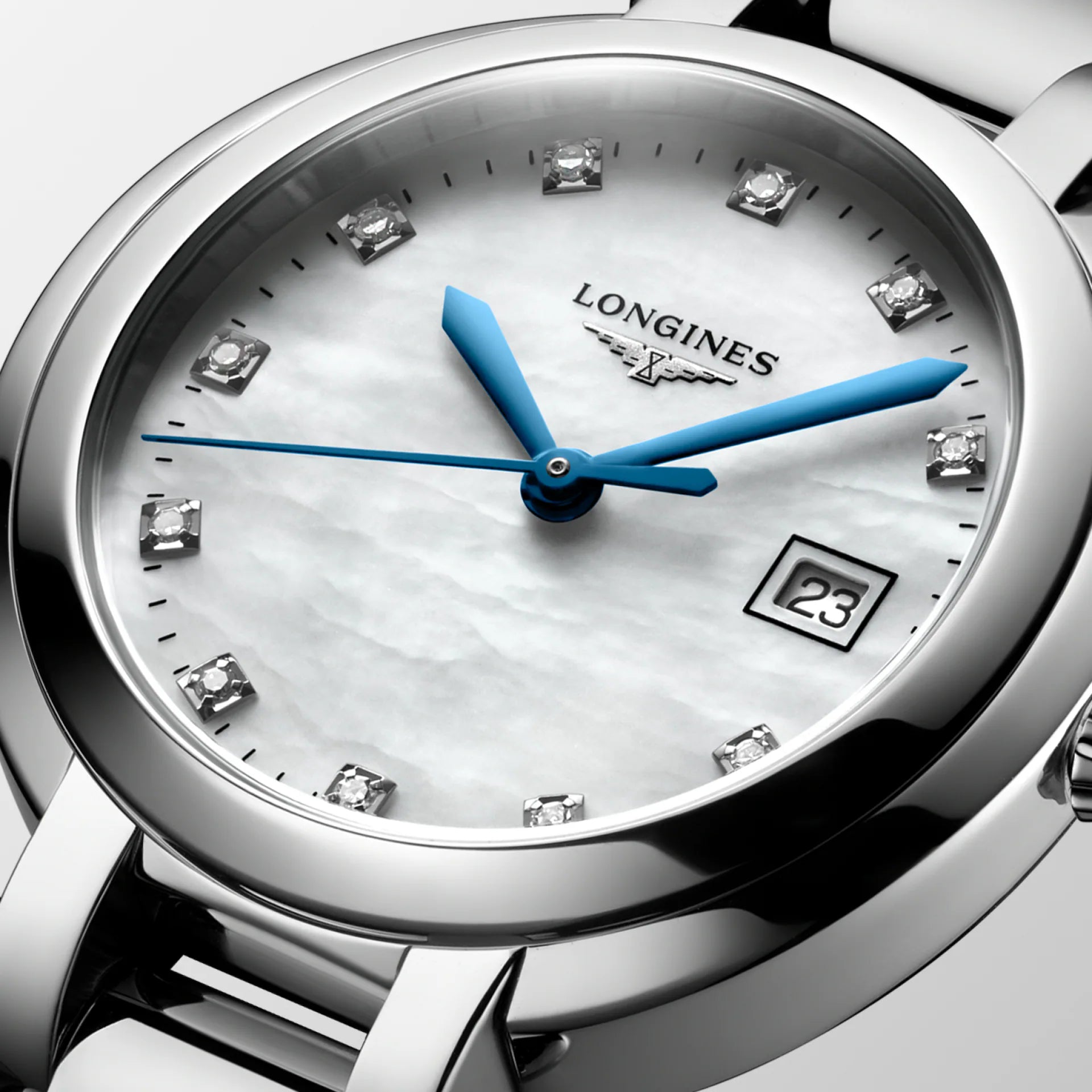 Longines Primaluna Quartz (White MOP Dial / 30mm)