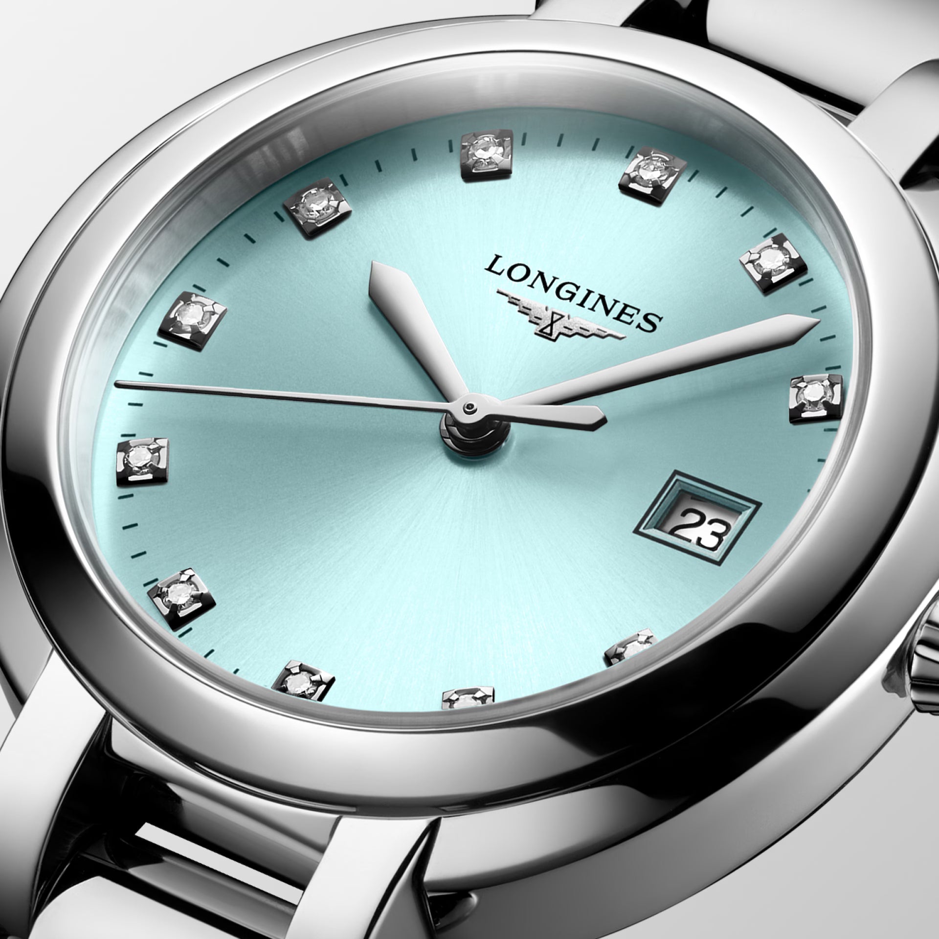 Longines Primaluna Quartz (Icey Blue Dial / 30mm)