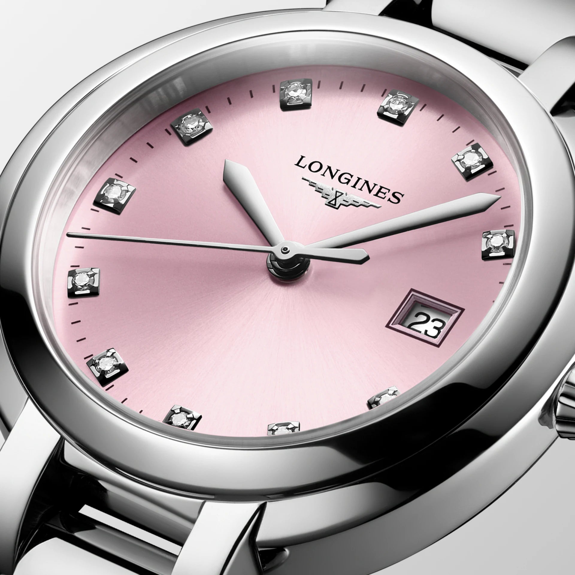 Longines Primaluna Quartz (Pink Dial / 30mm)
