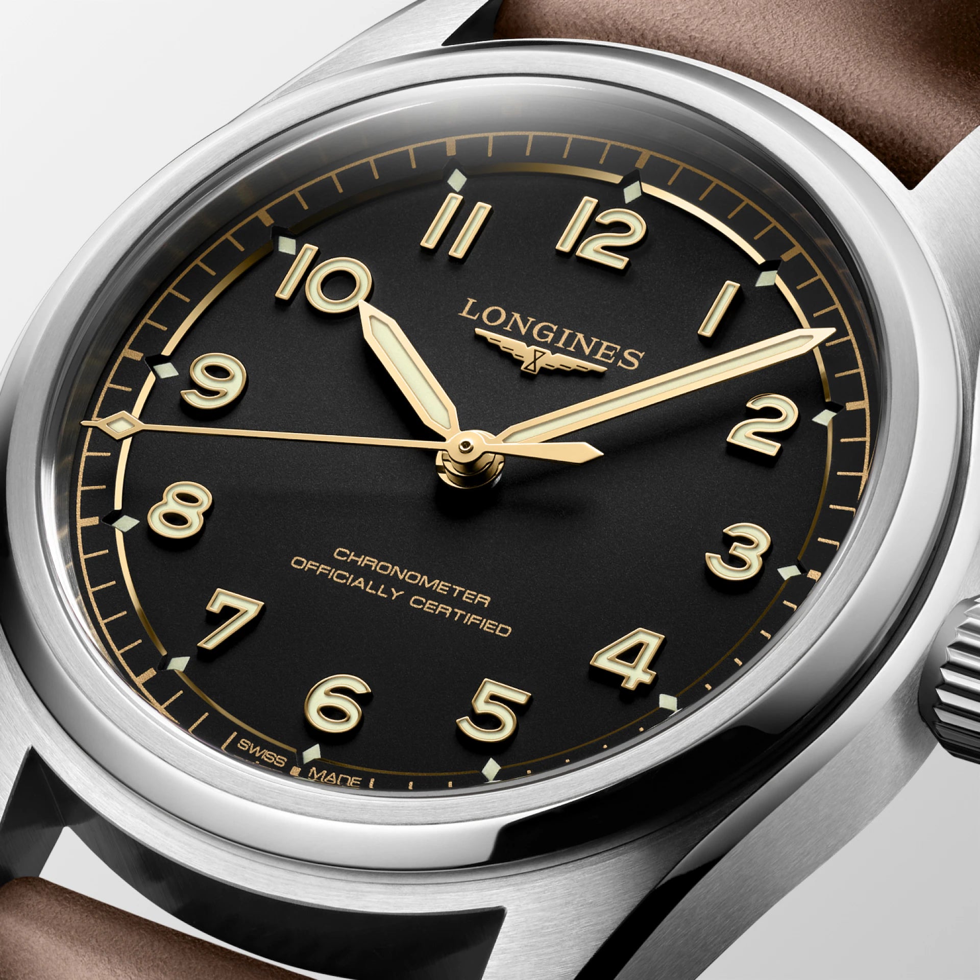 Longines Spirit Pilot Automatic (Black Dial / 39mm)