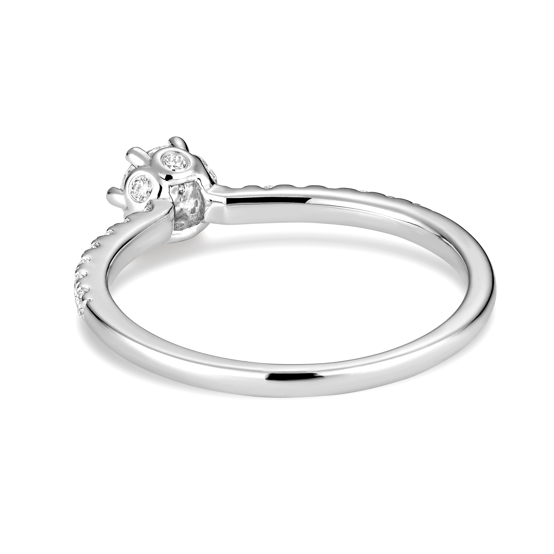 Bague de fiançailles à six diamants de la collection Hemsleys 14K