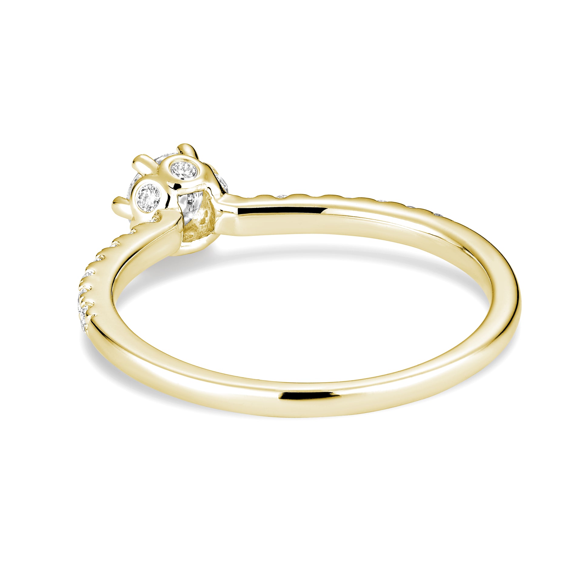 Bague de fiançailles à six diamants de la collection Hemsleys 14K