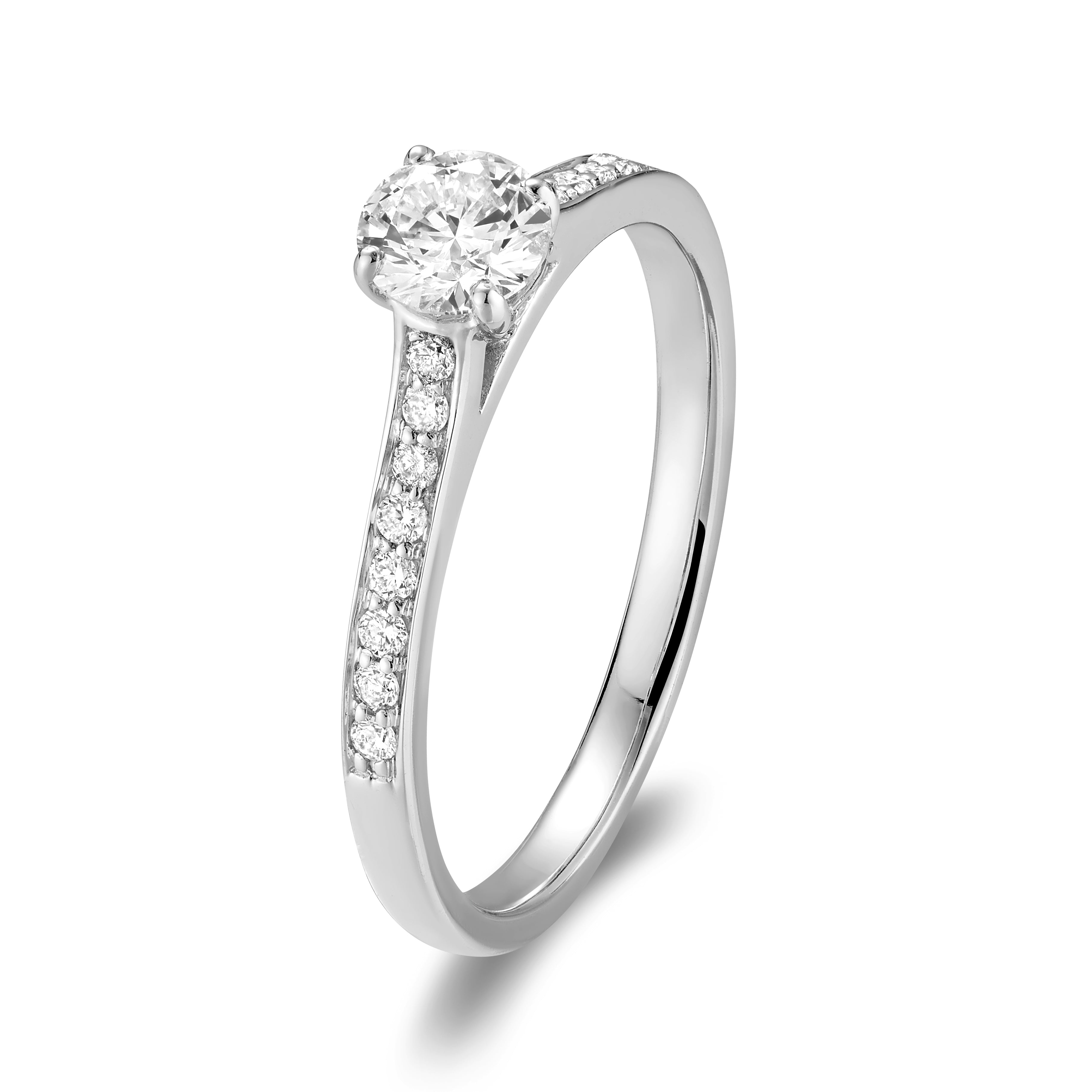 Hemsleys Collection 14K Round Diamond Engagement Ring