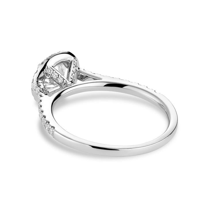 Hemsleys Collection 14K Round Diamond Engagement Ring with Round Halo