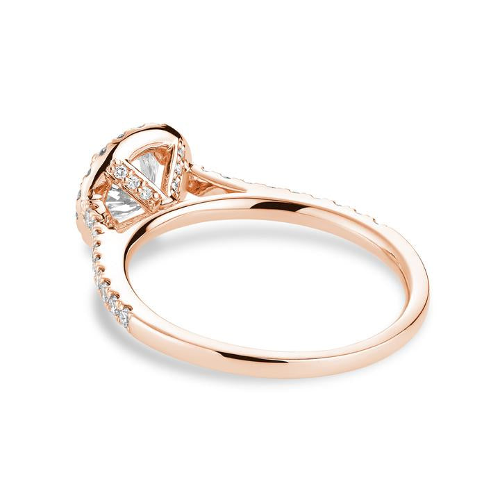 Hemsleys Collection 14K Round Diamond Engagement Ring with Round Halo