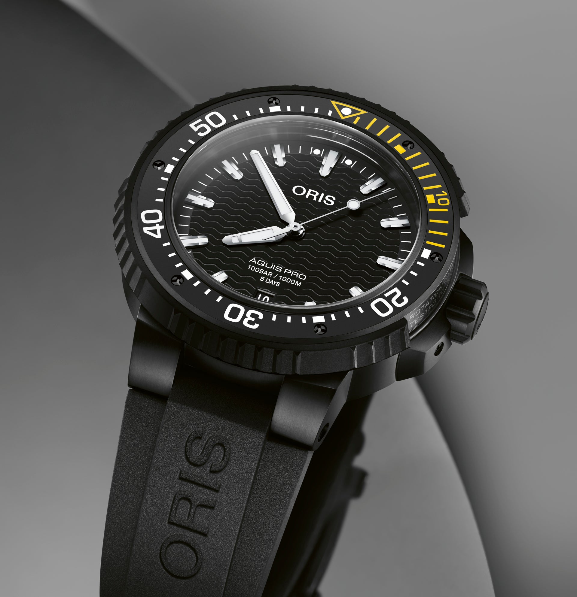 Oris AquisPro Date Calibre 400 Automatic REF#40077677754-0742664BTEB (Black Dial / 49.5mm)