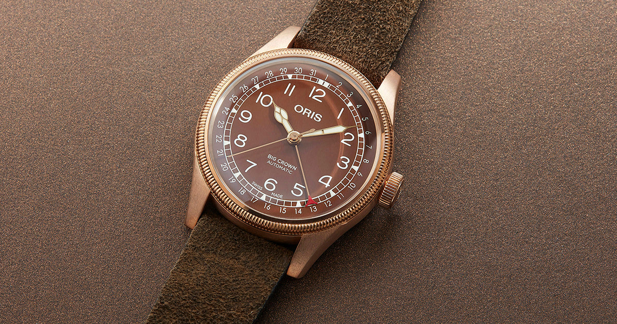 Oris Big Crown Pointer Date Bronze Automatic REF#75477413166 (Brown Dial / 40mm)