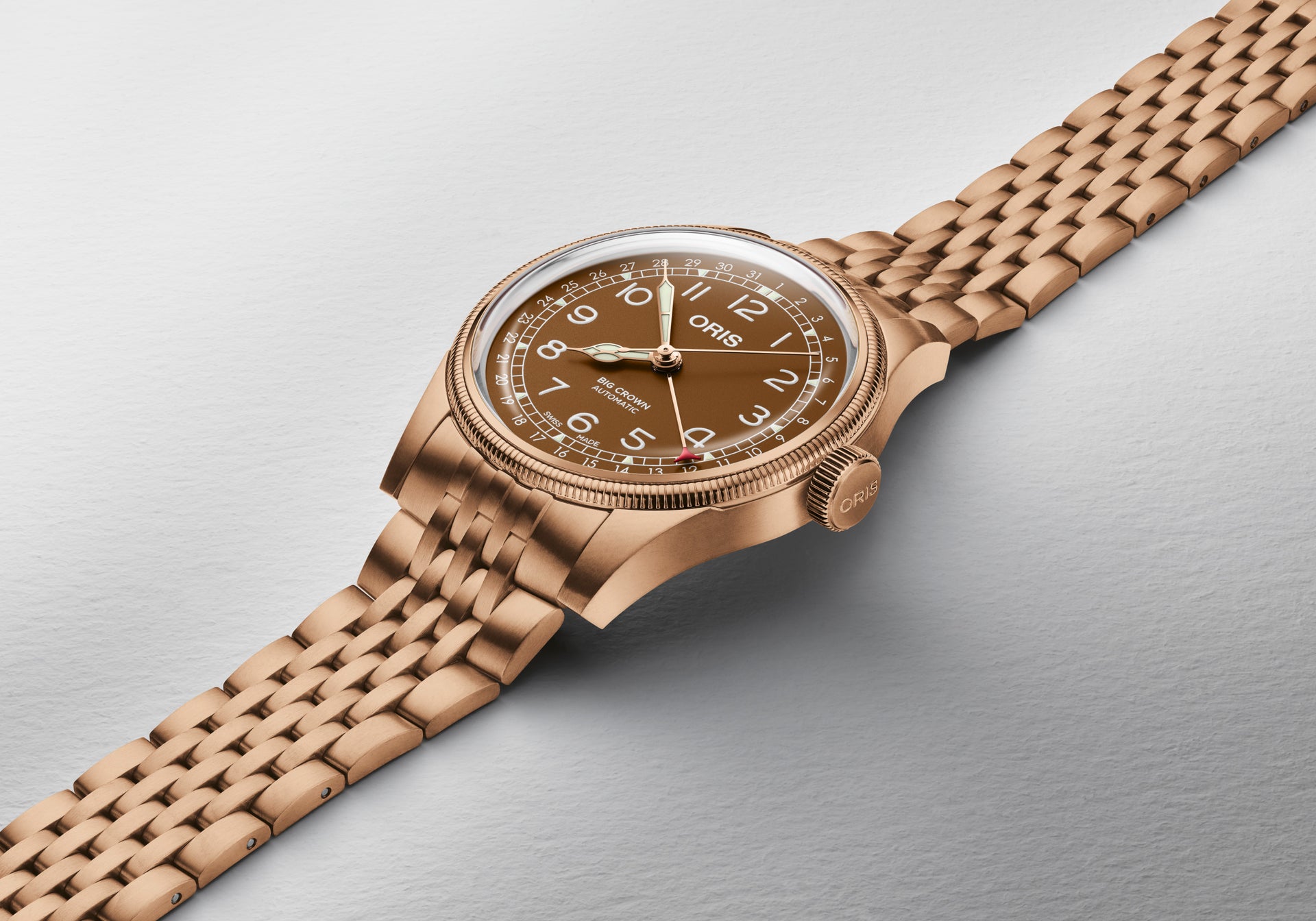 Oris Big Crown Pointer Date Bronze Automatic REF#75477413166 (Brown Dial / 40mm)