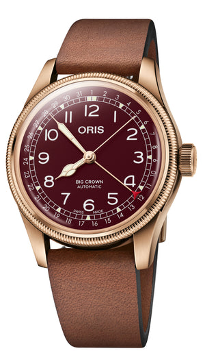 Oris Big Crown Pointer Date Bronze Automatic REF#75477413168 (Red Dial 40mm)