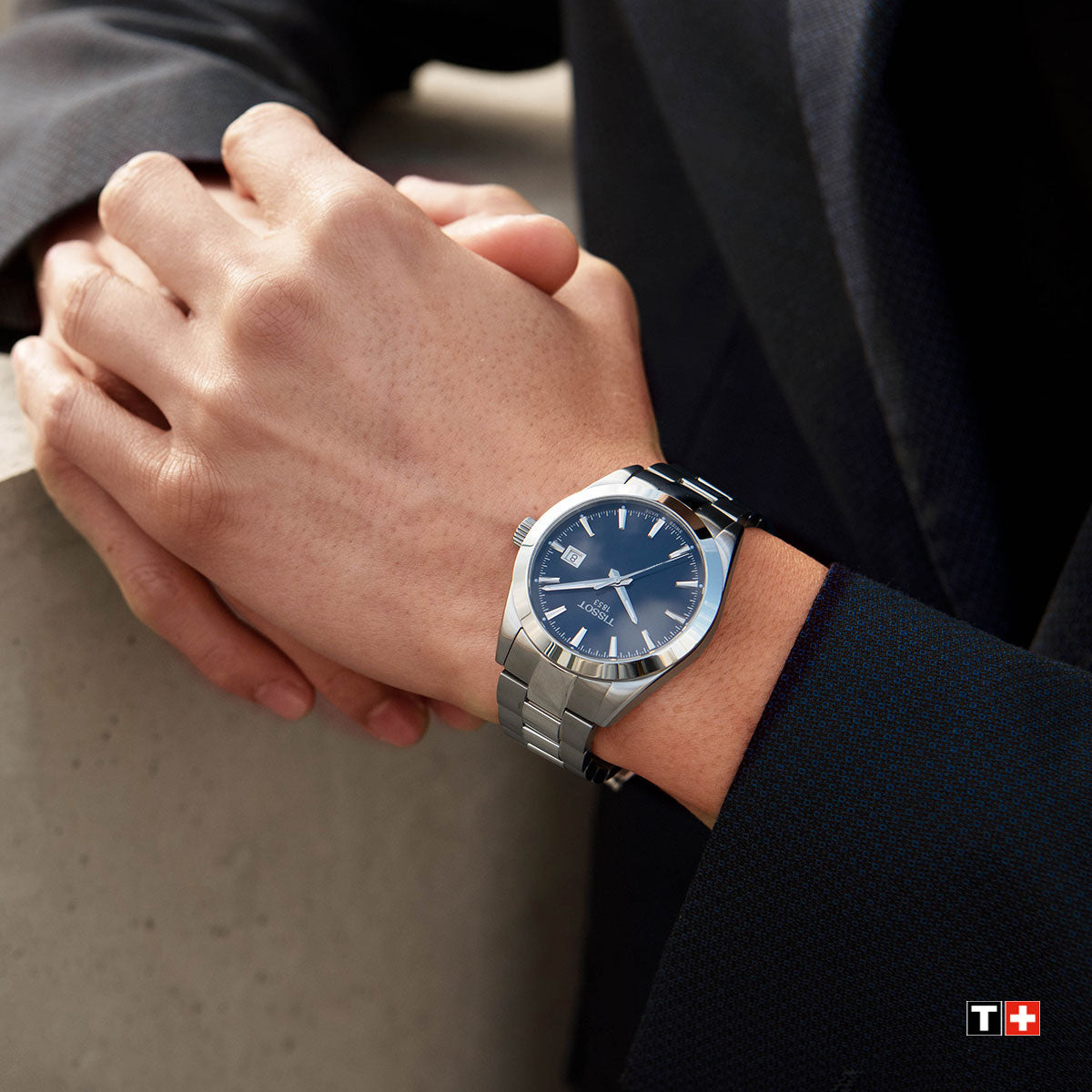 tissot gentleman automatic blue