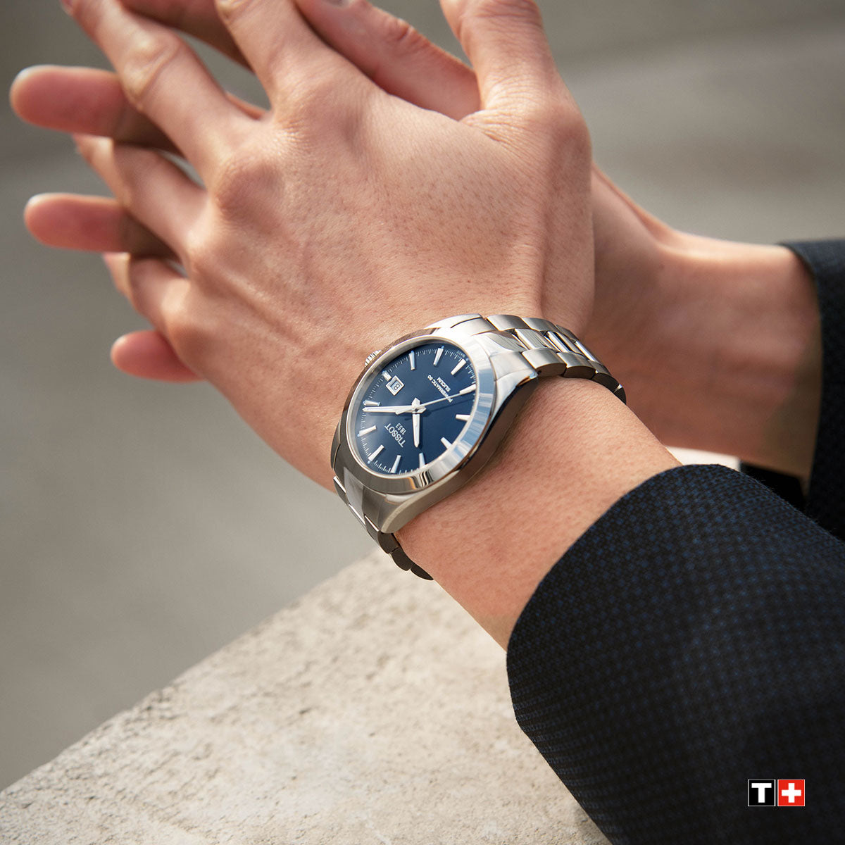 tissot gentleman automatic blue