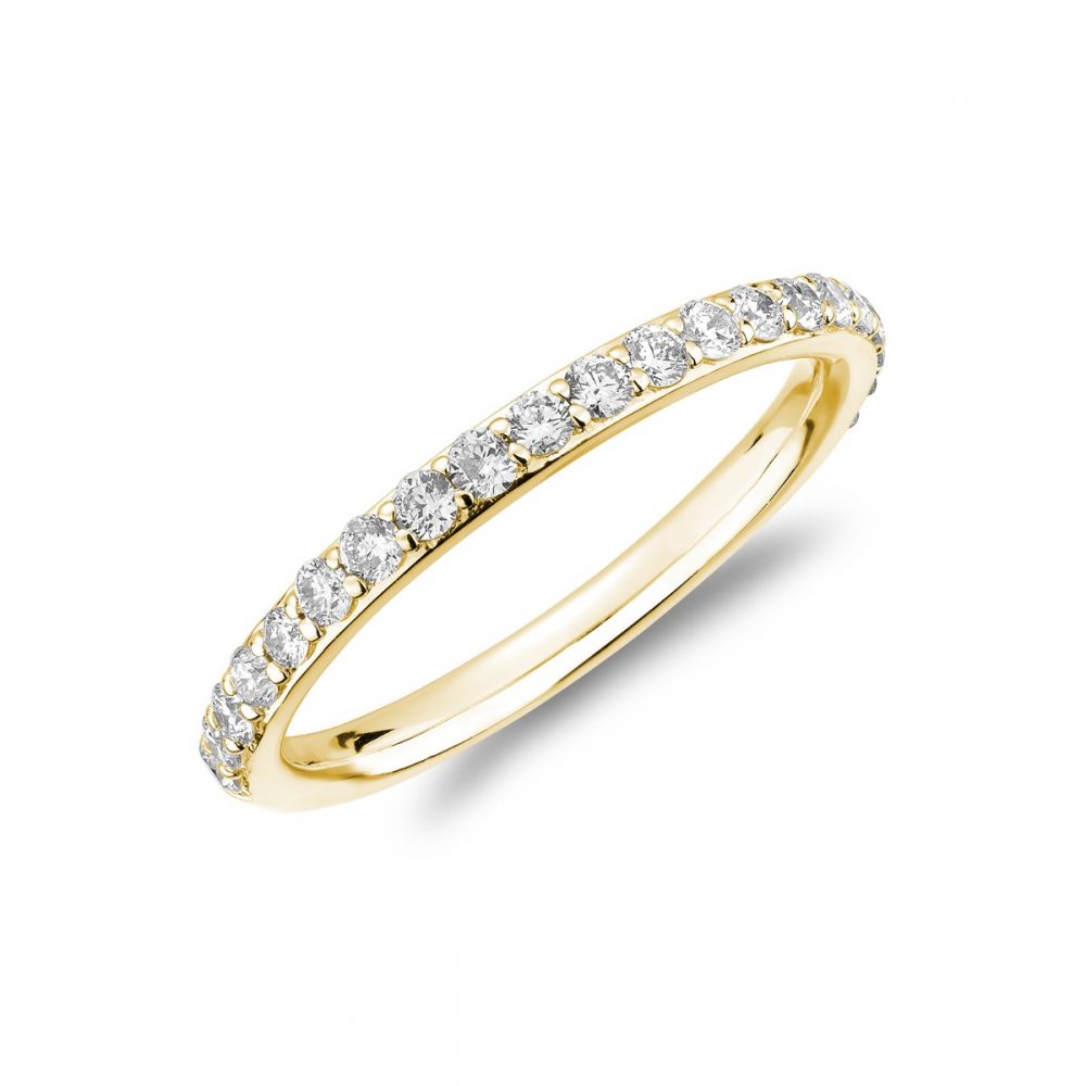 Hemsleys Collection 14K Diamond Half Eternity Band