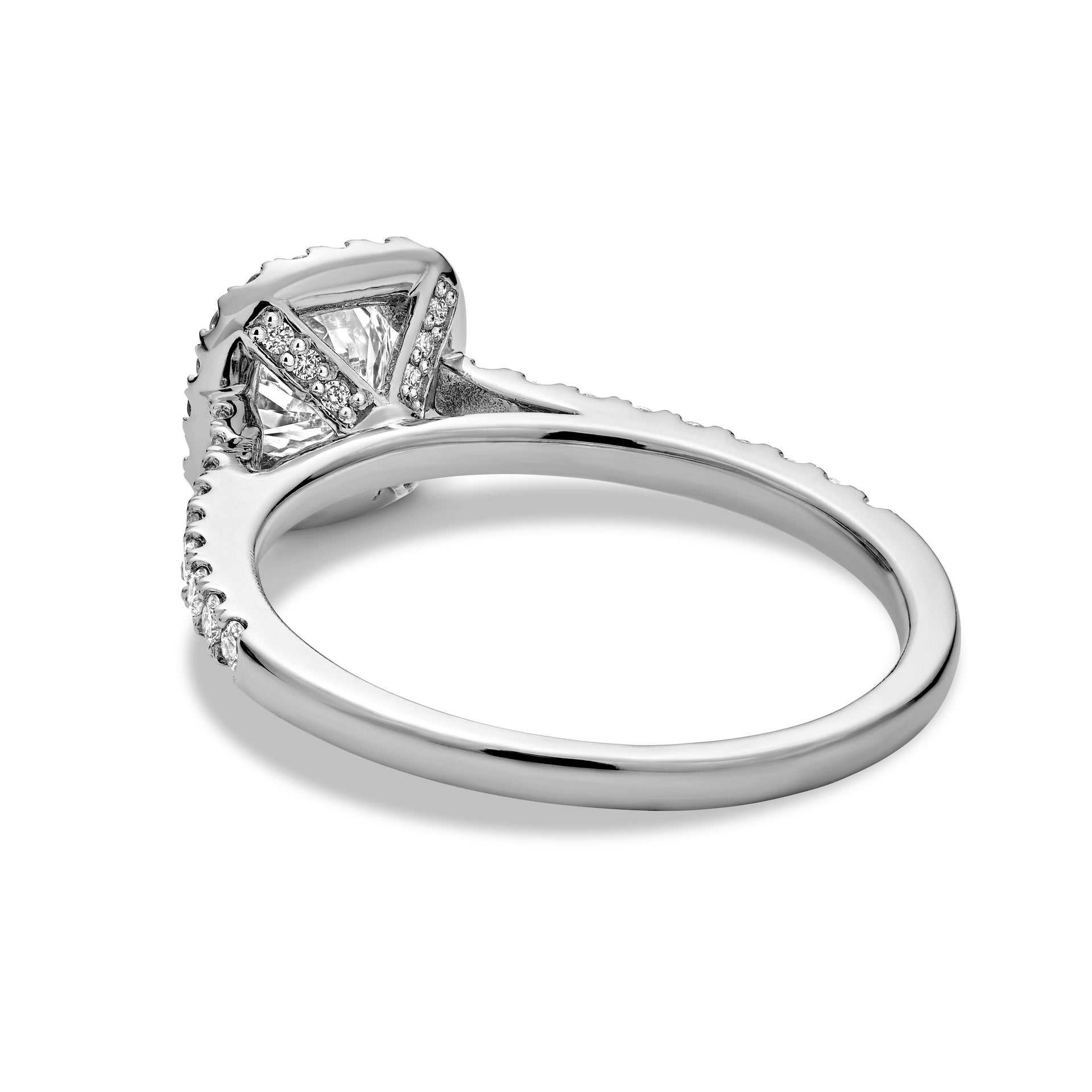 Collection Hemsleys Bague de fiançailles en diamant rond 14K
