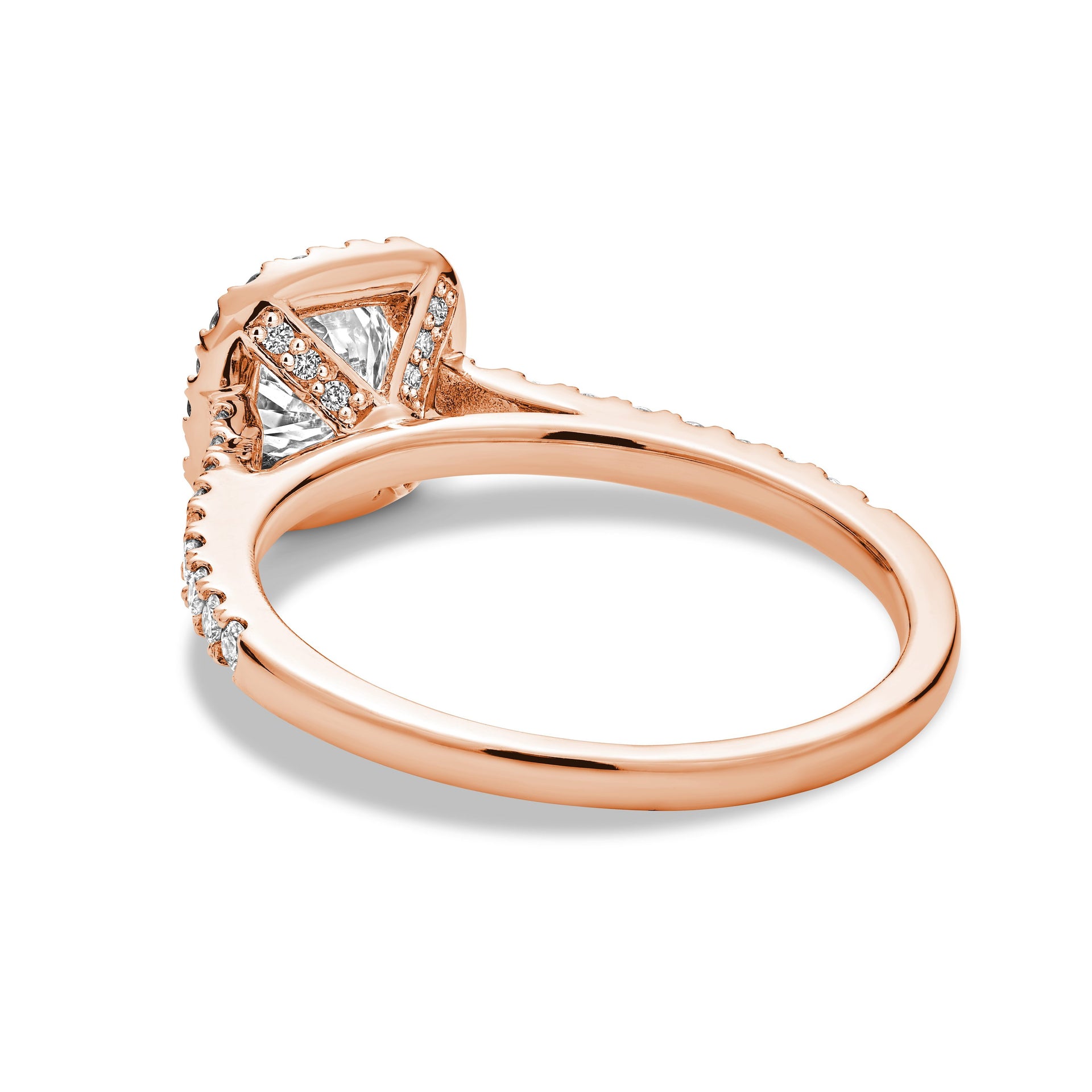 Collection Hemsleys Bague de fiançailles en diamant rond 14K