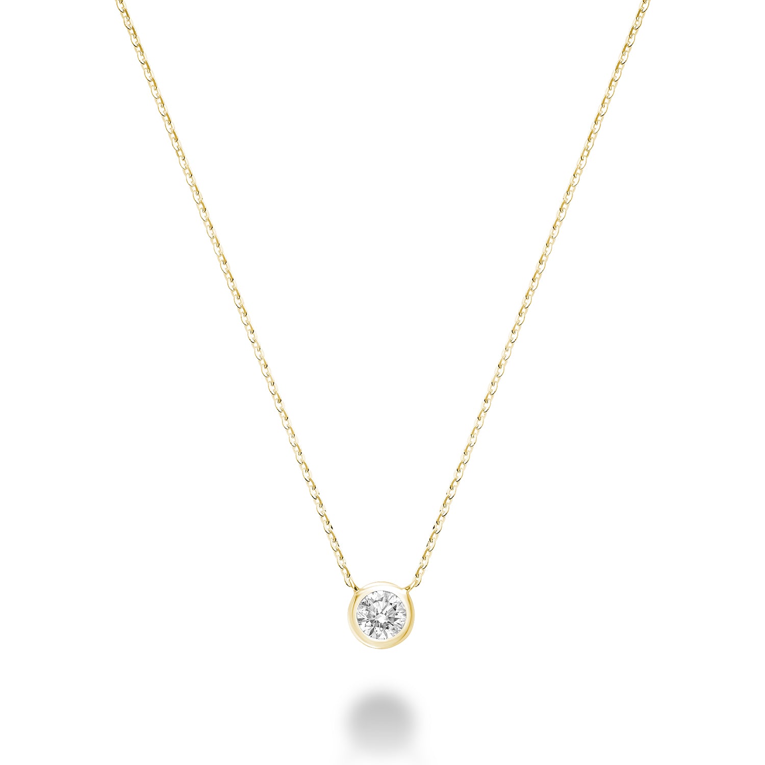 Collier de la collection Hemsleys, serti de diamants ronds de 14 carats