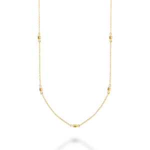 Hemsleys Collection 14K Milgrain Beads-By-The-Yard Necklace