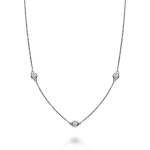 Hemsleys Collection 14K Mini Diamonds-By-The-Yard Necklace