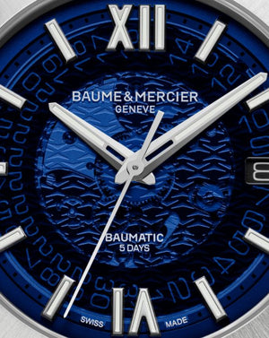 Baume Et Mercier Riviera Baumatic Automatic (Blue Dial / 42mm)