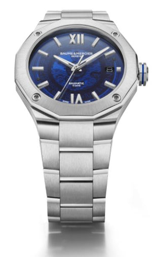 Baume Et Mercier Riviera Baumatic Automatic (Blue Dial / 42mm)