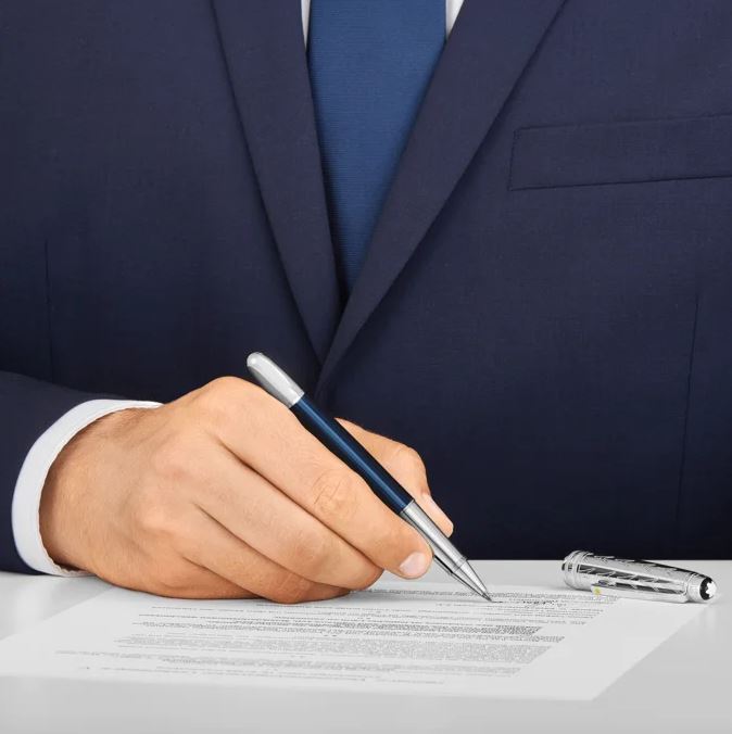 Montblanc Meisterstück Le Petit Prince Solitaire Doué Classique Pen (Bleu)