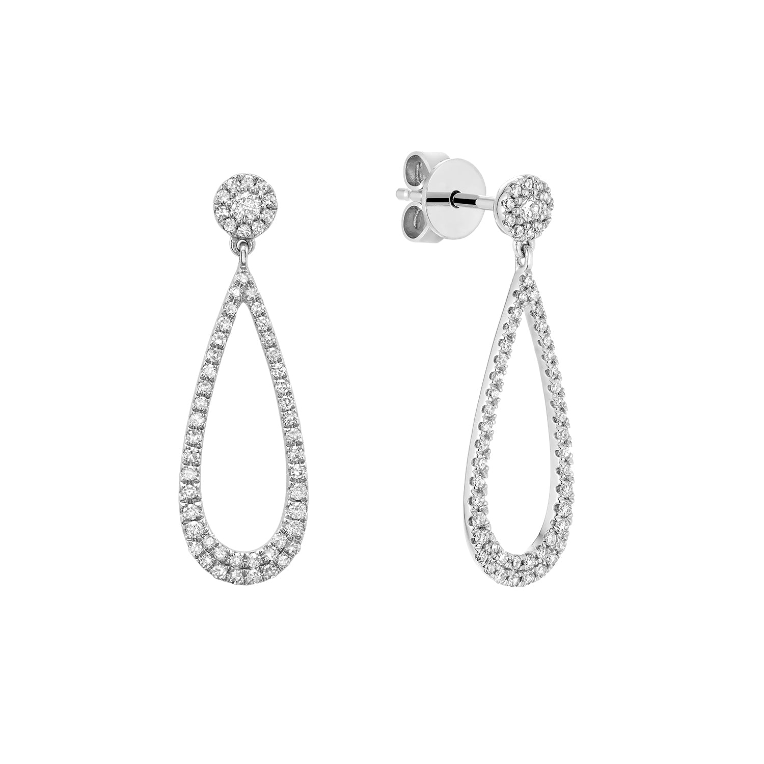 Boucles d'oreilles en diamant 14K de la collection Hemsleys