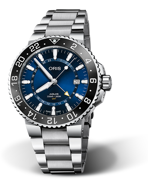 Oris Aquis GMT Date Automatic REF#79877544135 (Blue Dial / 43.5mm)