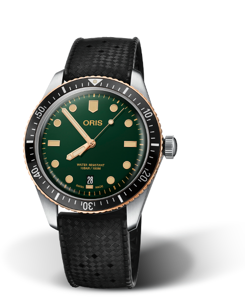 Oris Divers Sixty Five BICO Automatic Green Dial 40mm Hemsleys Jewellers