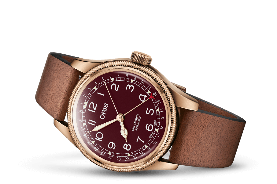 Oris Big Crown Pointer Date Bronze Automatic REF#75477413168 (Red Dial / 40mm)