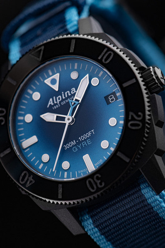 Alpina Seastrong Diver Gyre Automatic (Smoked Blue Dial / 44mm)