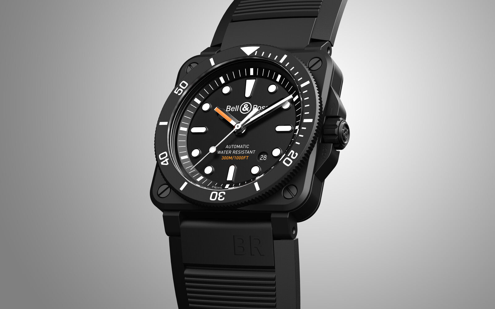 Bell Ross BR 03 92 Diver Black Matte Automatic Black Dial