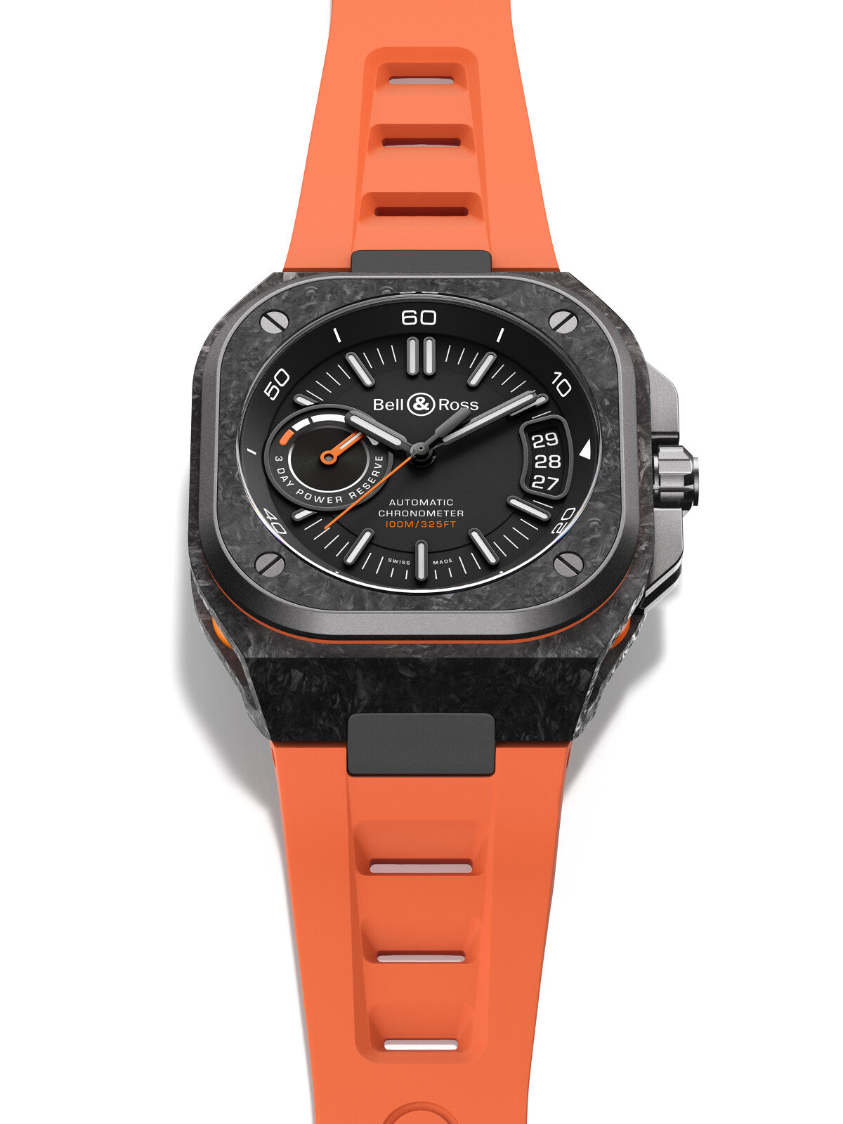 Bell & Ross BR-X5 Carbon Orange Automatic BRX5R-BO-TC/SRB (Black Dial / 41mm)