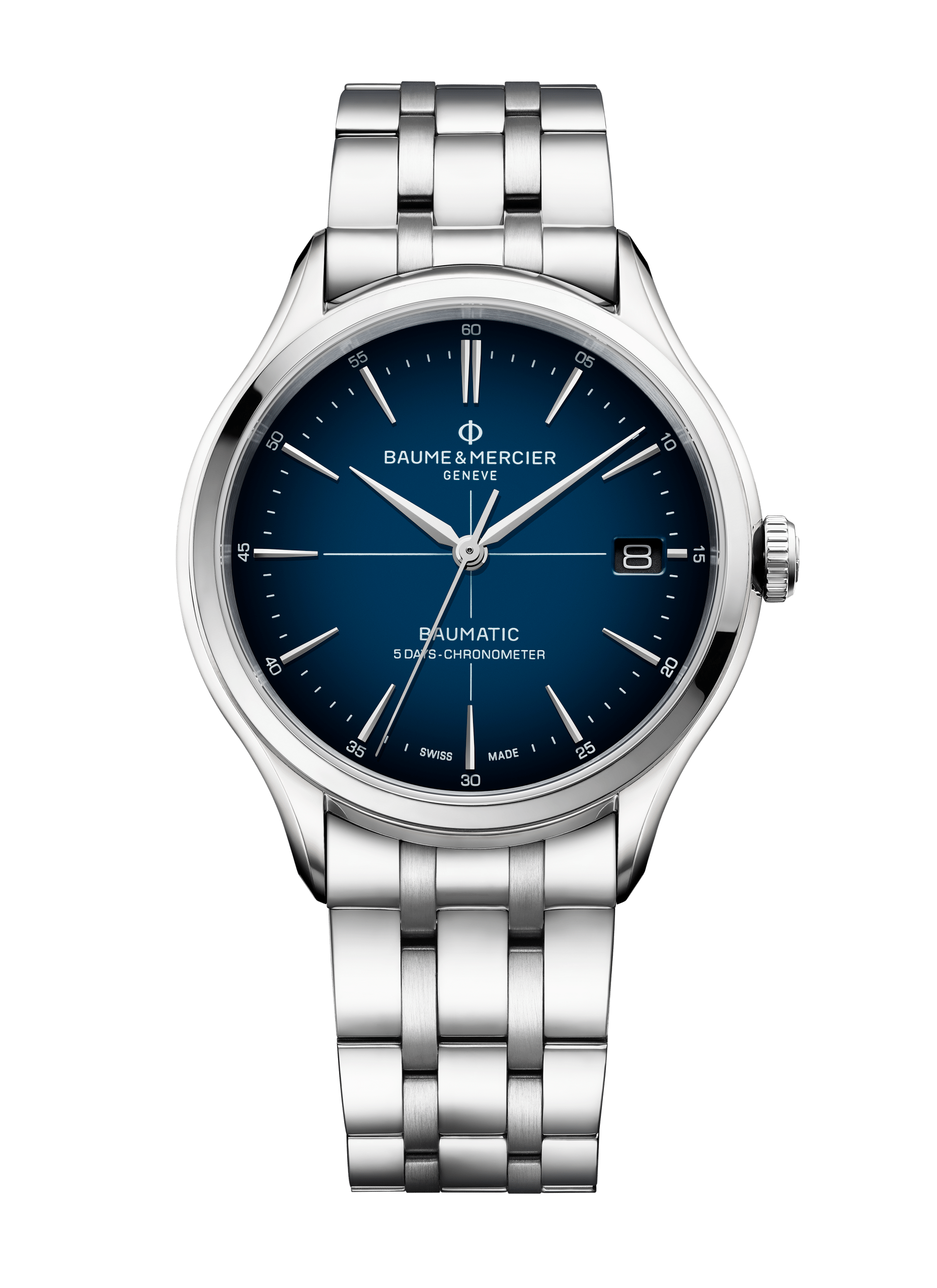 Baume Et Mercier Clifton Baumatic Automatic (Blue Dial / 40mm)