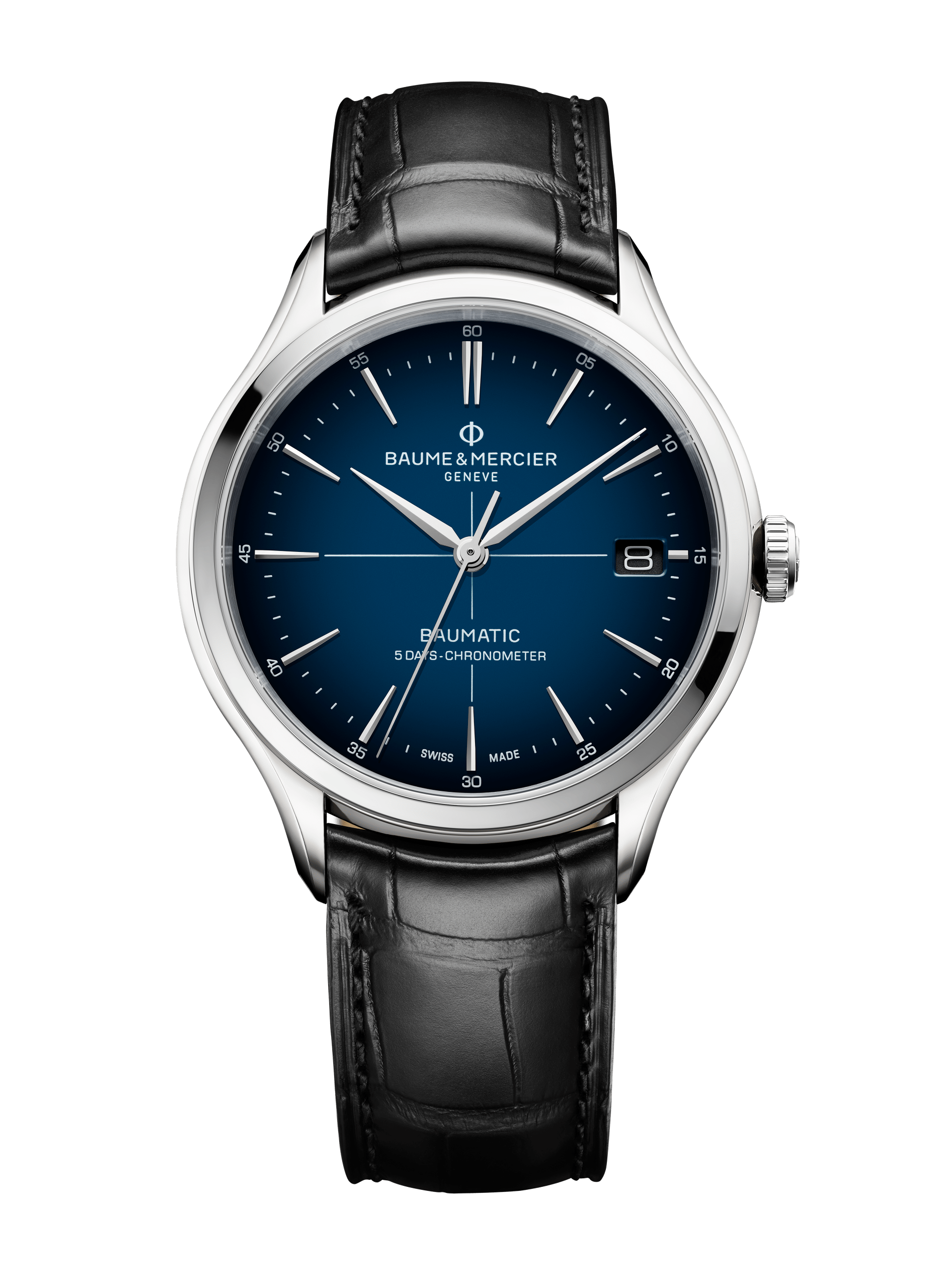 Baume Et Mercier Clifton Baumatic Automatic (Blue Dial / 40mm)